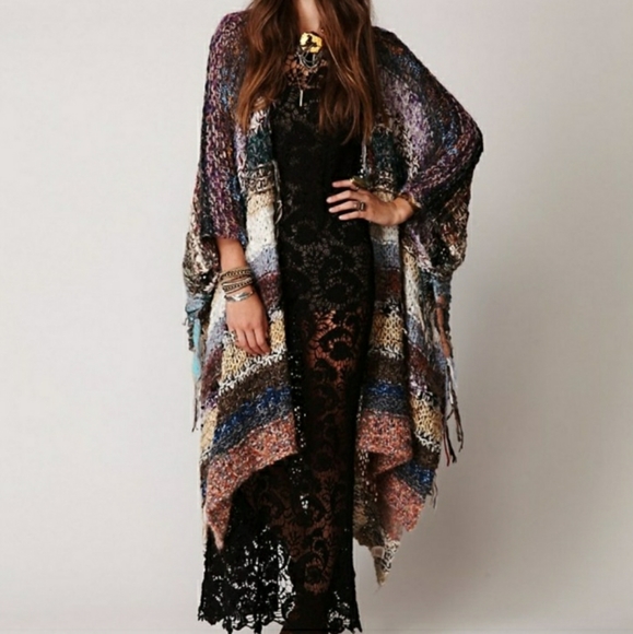 ISO Free People Tangier Sweater Poncho - Picture 2 of 3
